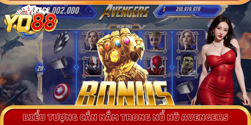 Biểu tượng cần nắm trong nổ hũ Avengers
