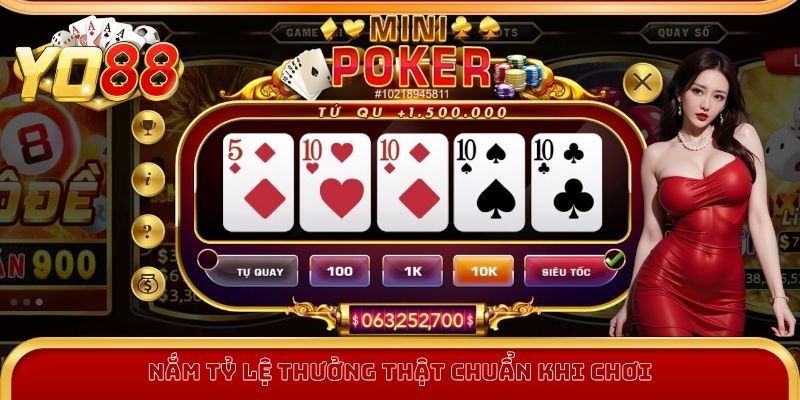 Lưu ý cần nhớ khi chơi Mini Poker
